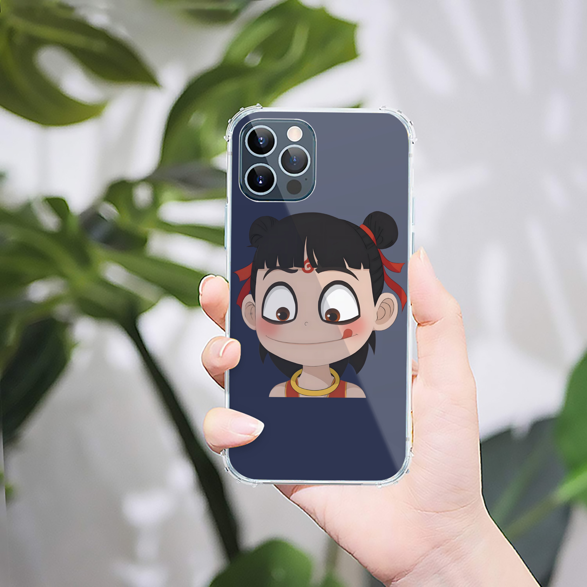 （画像用） Ne Zha 2 ナタ 魔童の大暴れ 【iPhone 12シリーズ対応】透明スマホケース（クリアソフトケース）